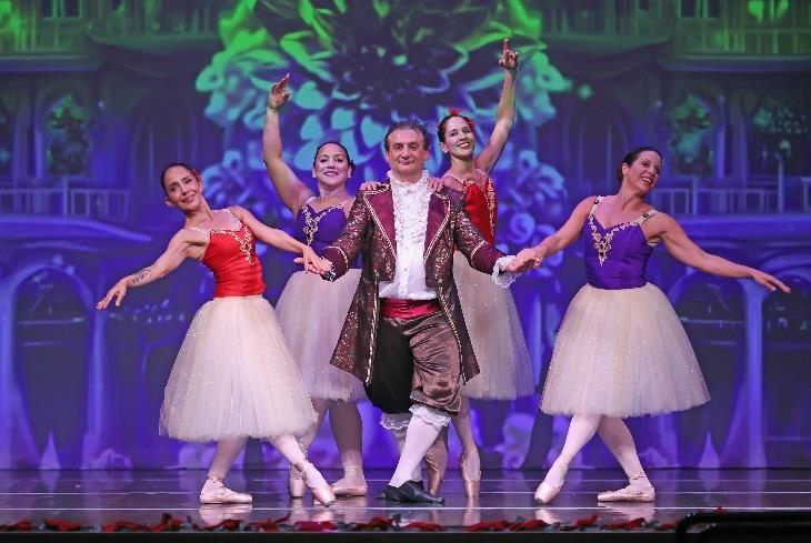 Adult ballet performers on stage at Encinitas Ballet Academy